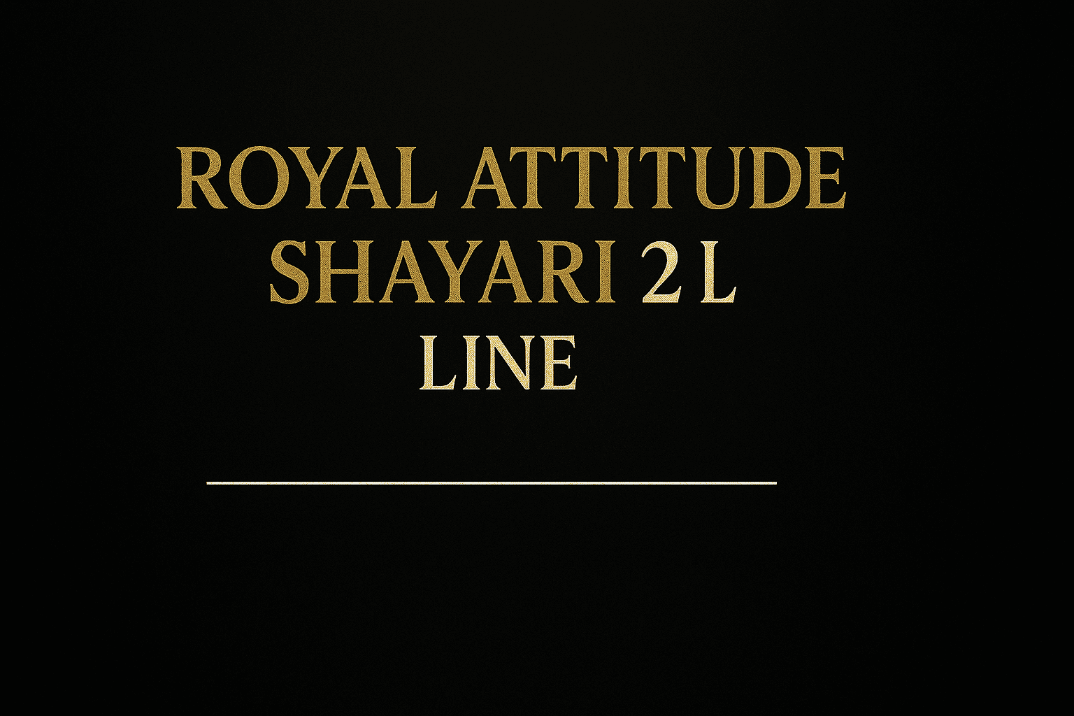 Royal Attitude Shayari in Hindi
