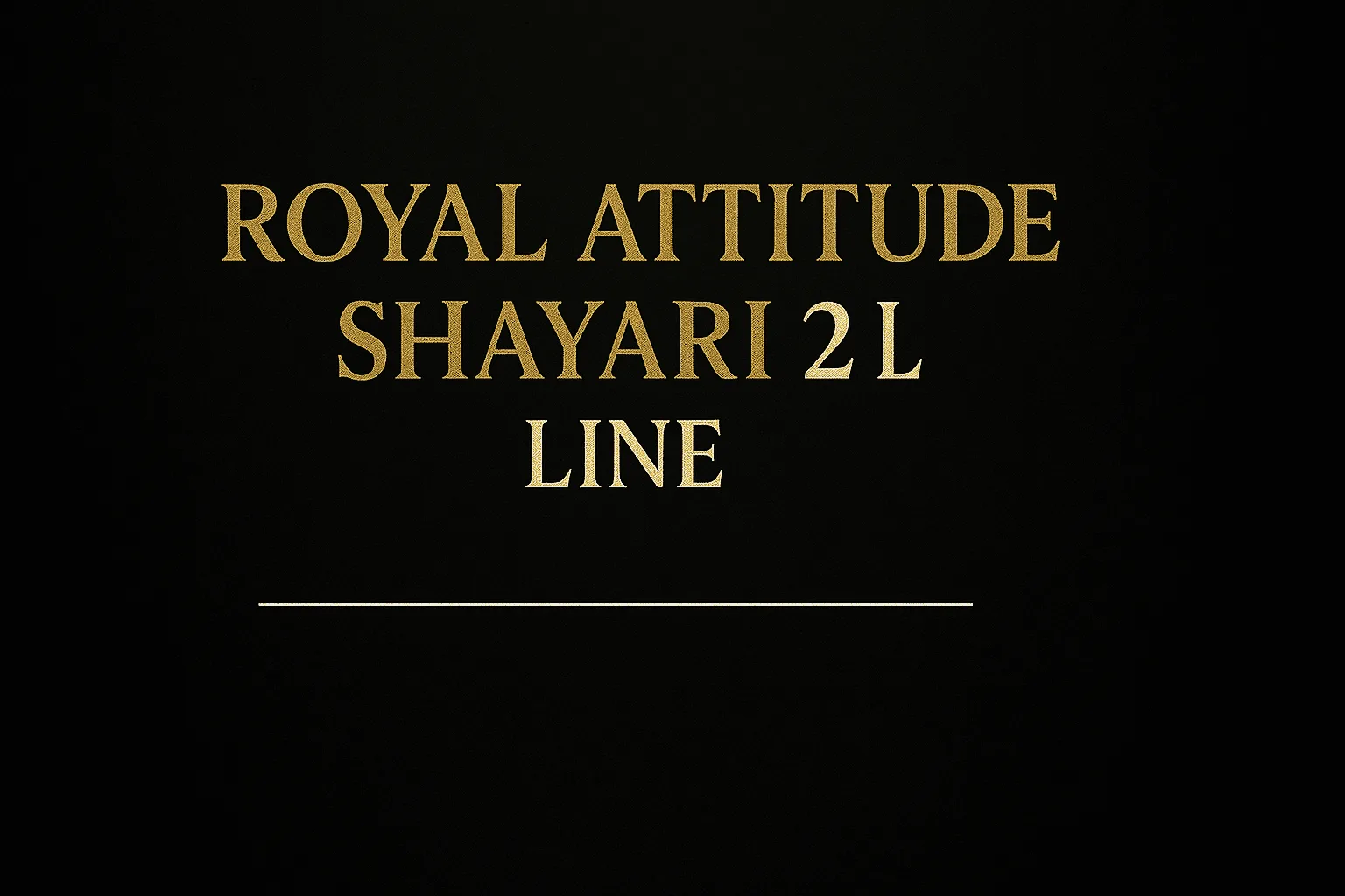 Royal Attitude Shayari in Hindi